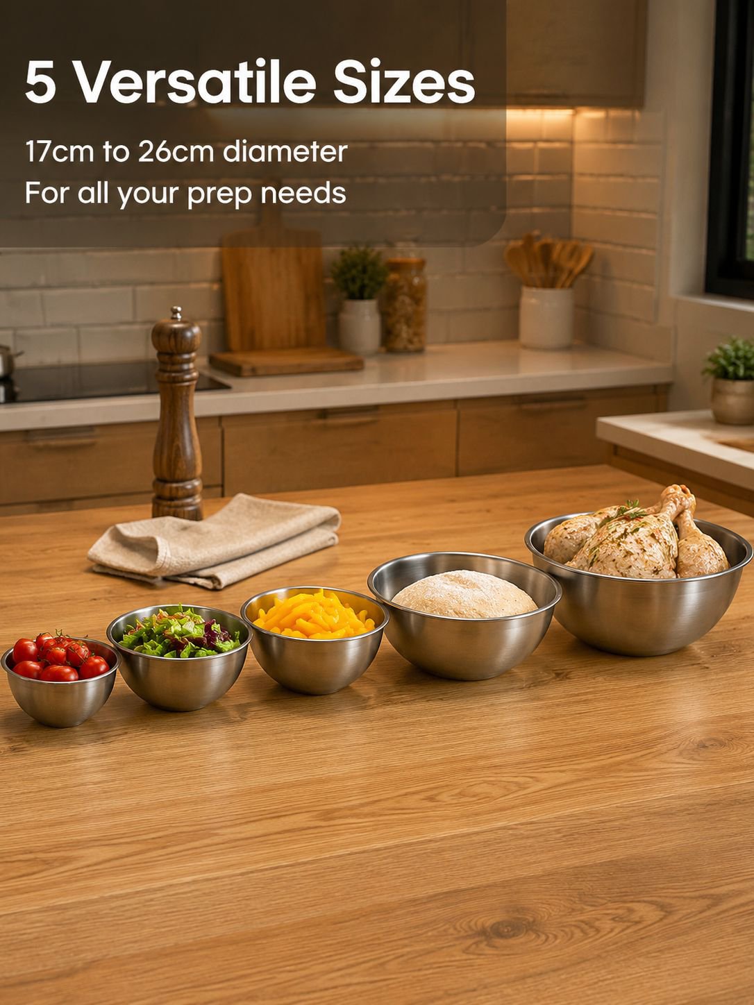 Stainless steel kitchen basin
