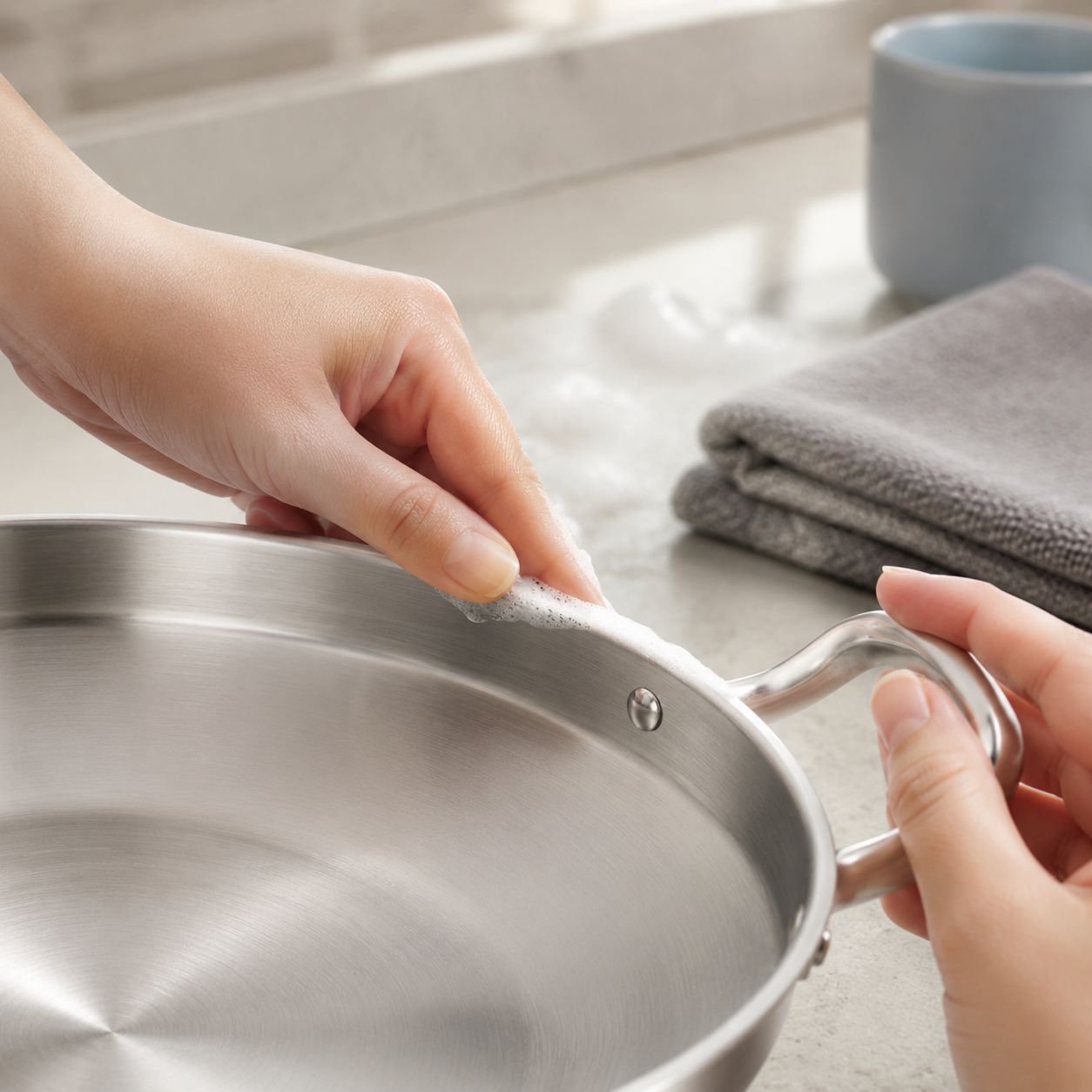 Stainless Steel Pot with Double Handles for Cooking