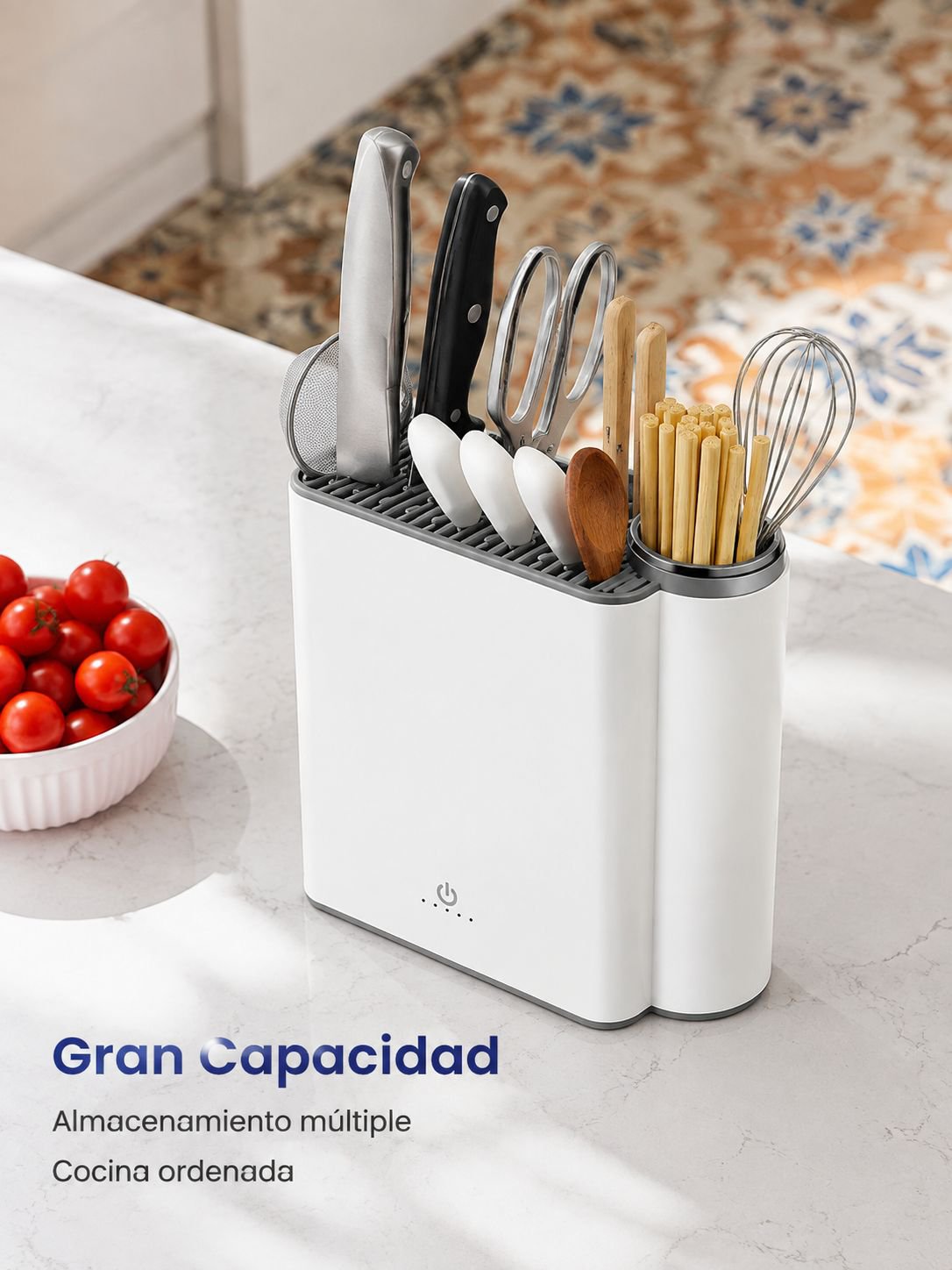 Multifunctional UV sterilizing knife holder