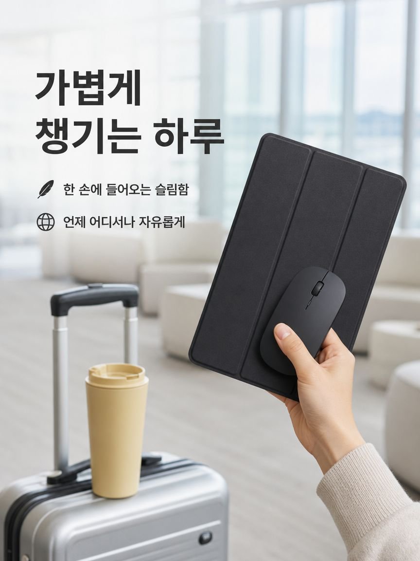 터치 기능이 돋보이는 블루투스 키보드 상세 이미지