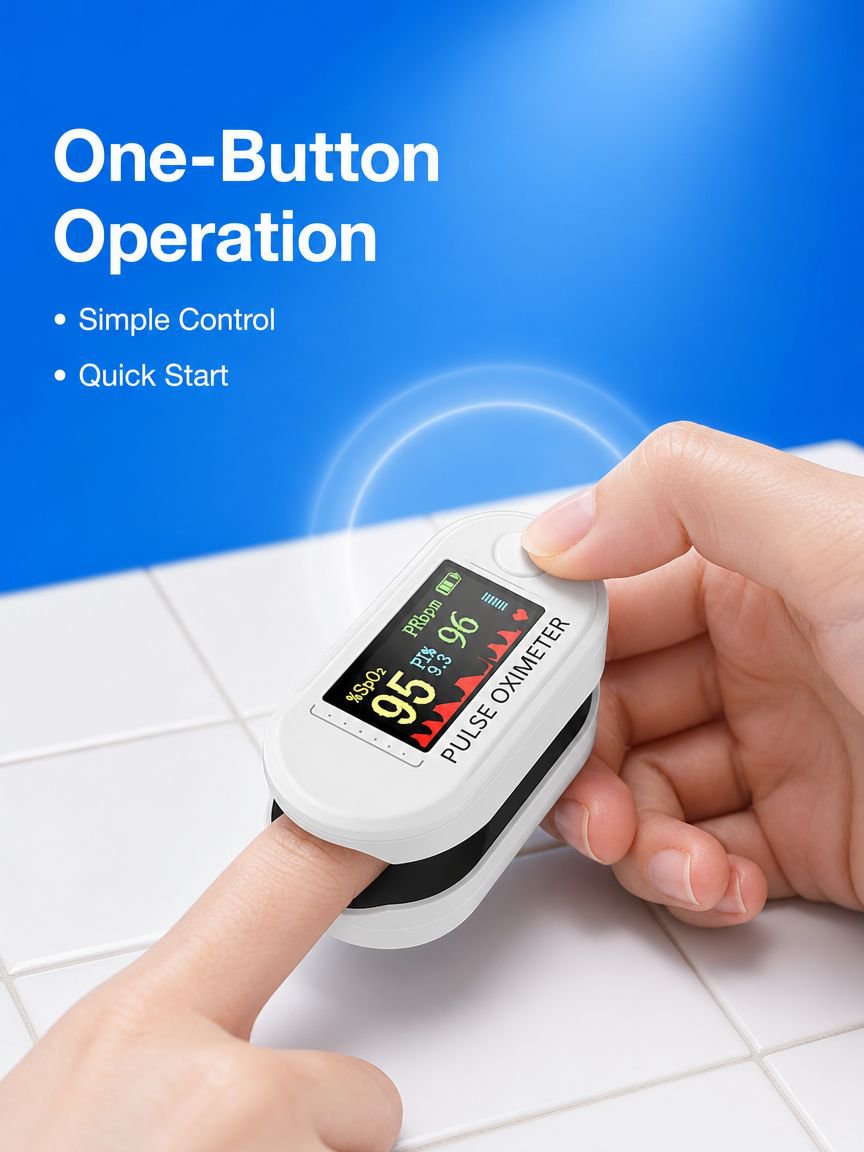 Portable Fingertip Blood Oxygen Monitor