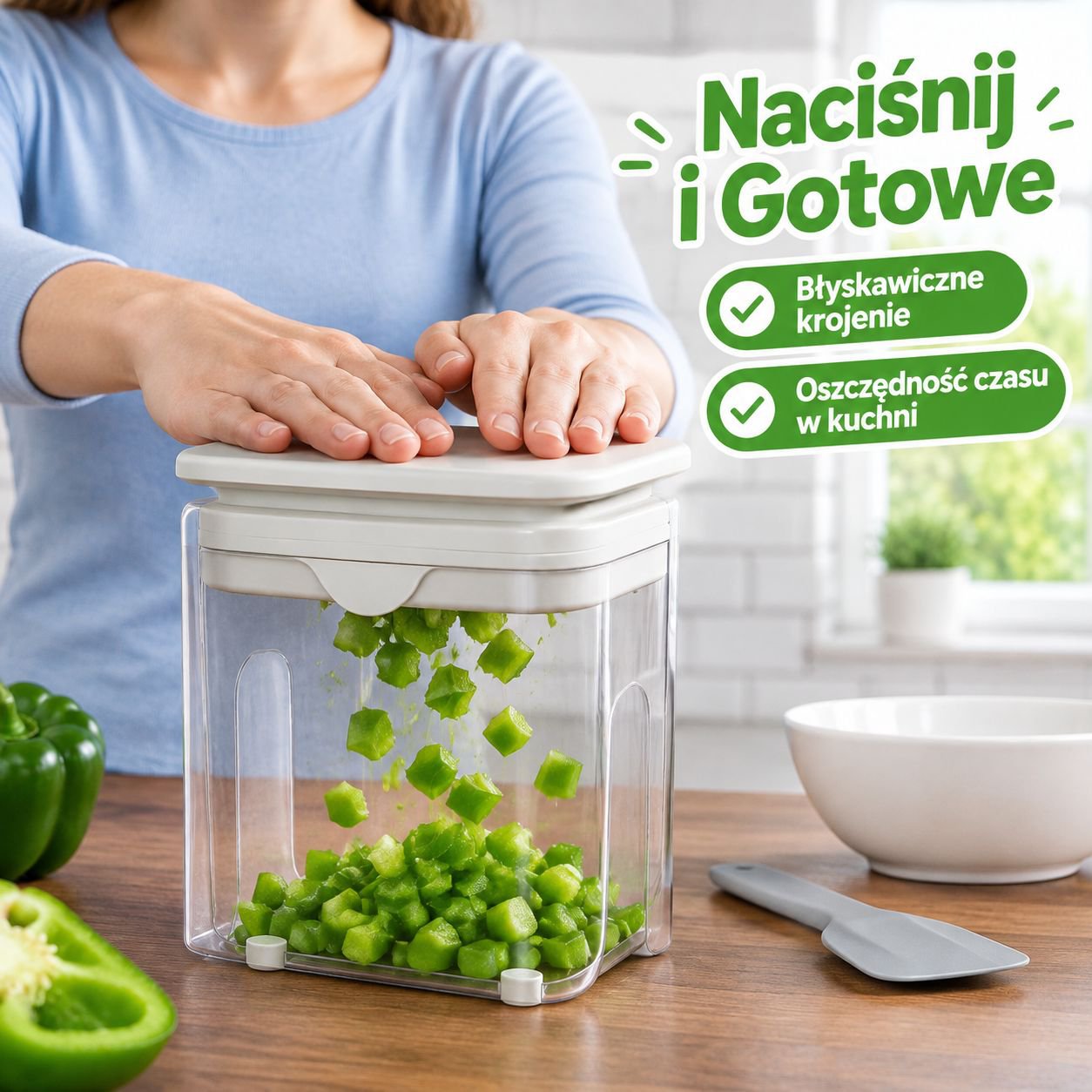 Urządzenie do krojenia w kostkę, plastry i szatkowania