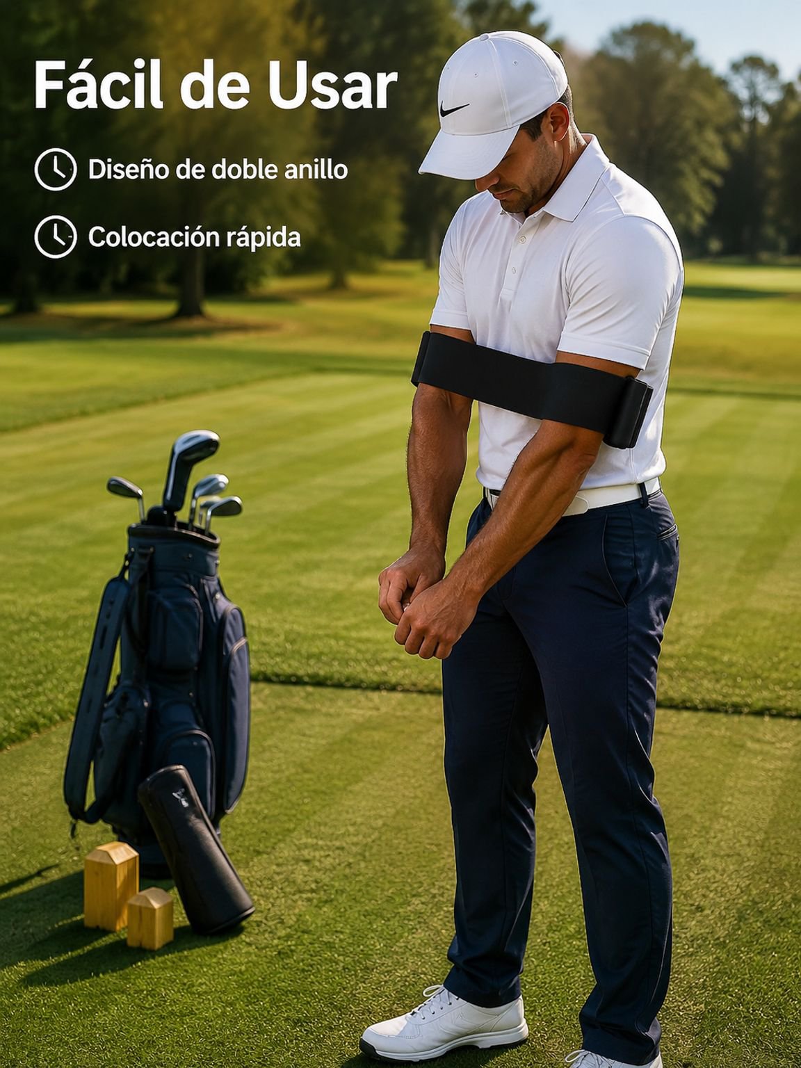 Corrector de postura para el swing de golf