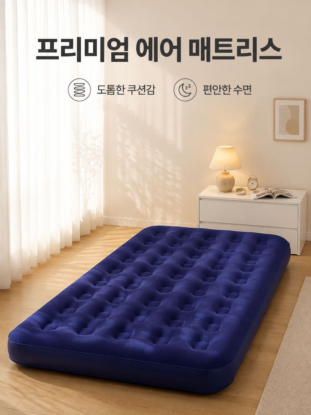 두꺼운 접이식 에어 매트리스