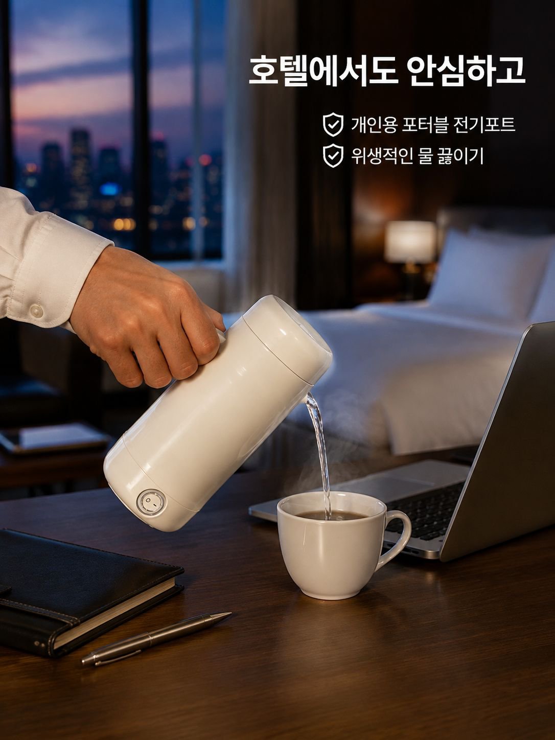 다기능 휴대용 항온 주전자
