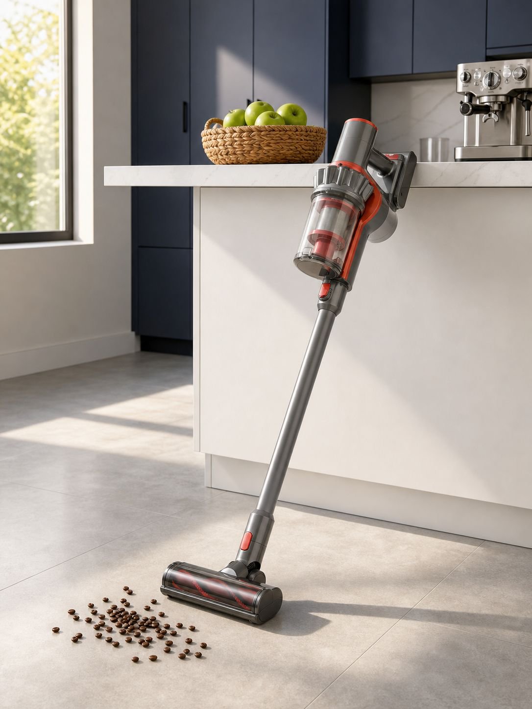 130W Cordless Handheld Vacuum Cleaner in use