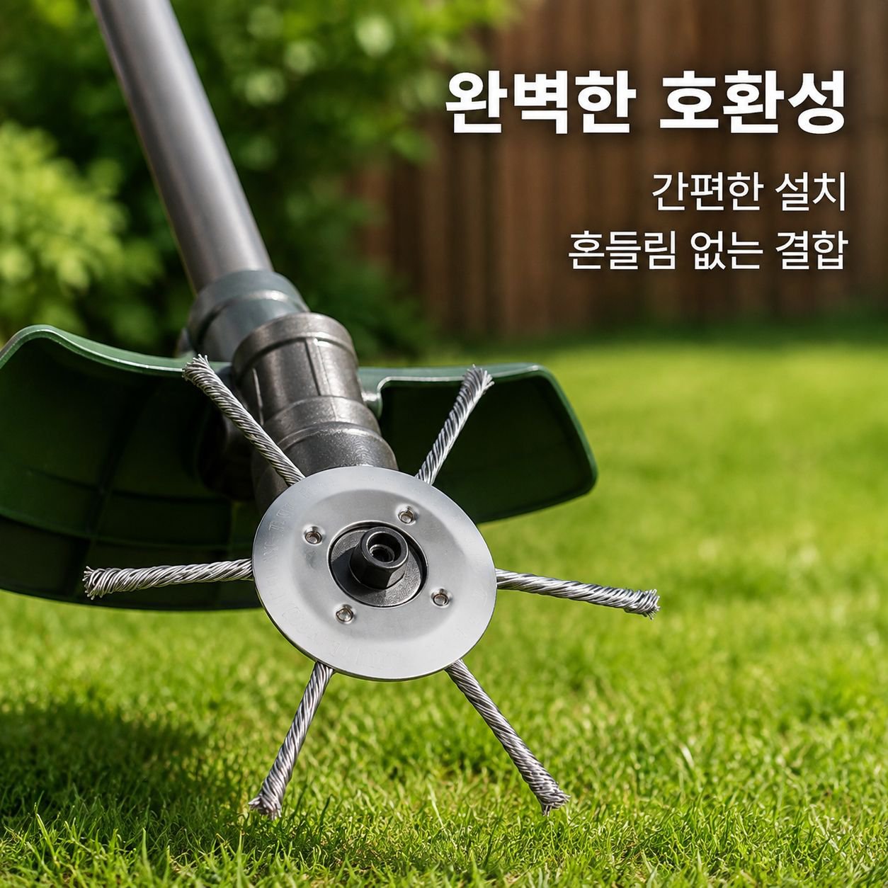 잔디깎이용 특수 강철 와이어 브러시 헤드