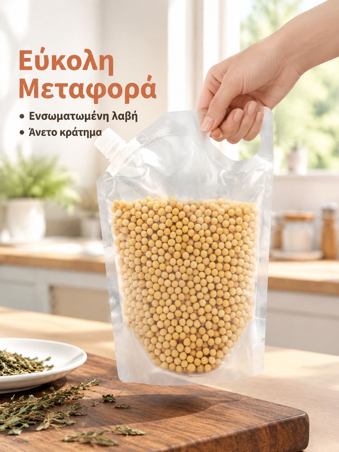 Μεγάλης διαμέτρου σακούλα αποθήκευσης δημητριακών με φρεσκάδα και αντοχή στην υγρασία