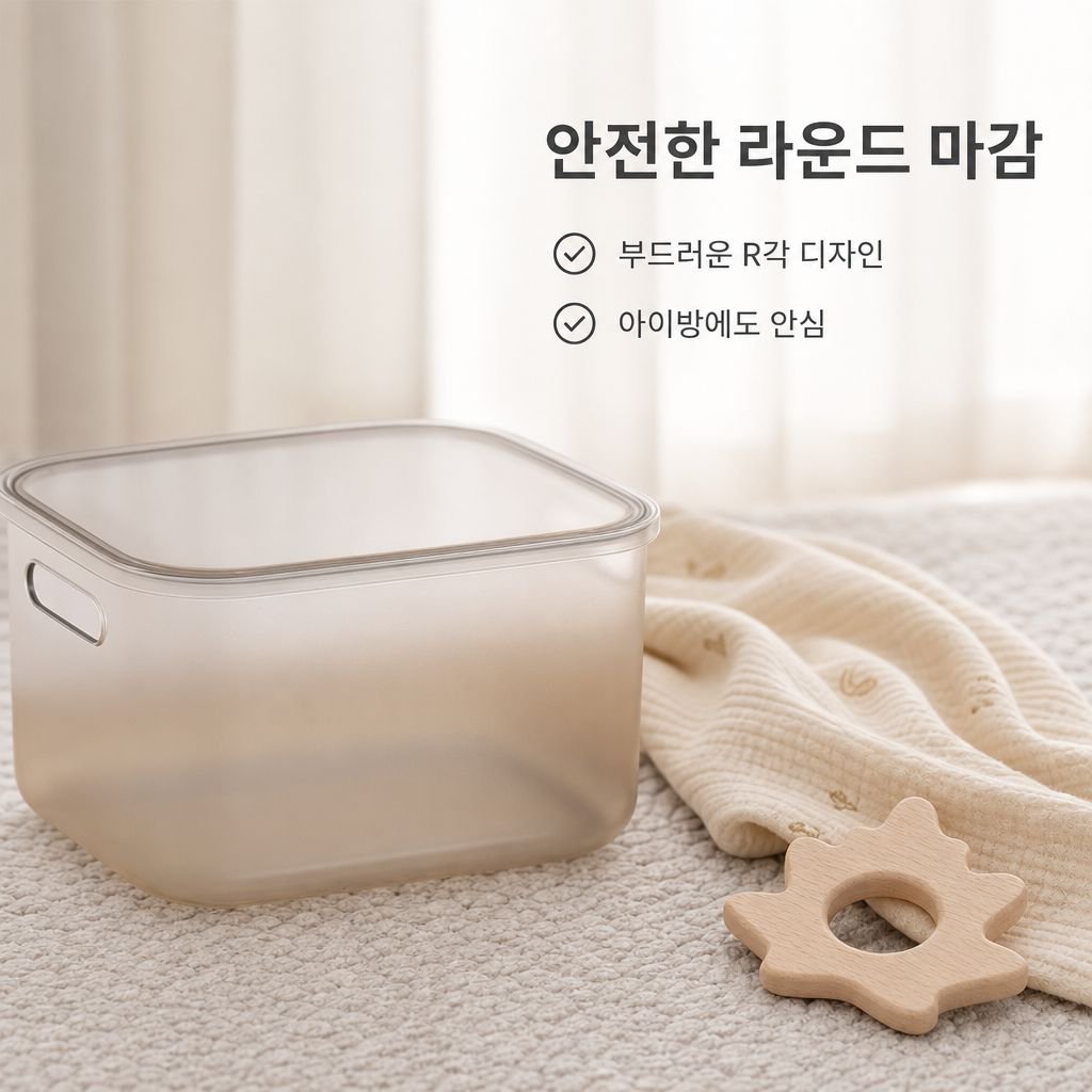 투명 정리함 가정용 장난감 간식 수납함
