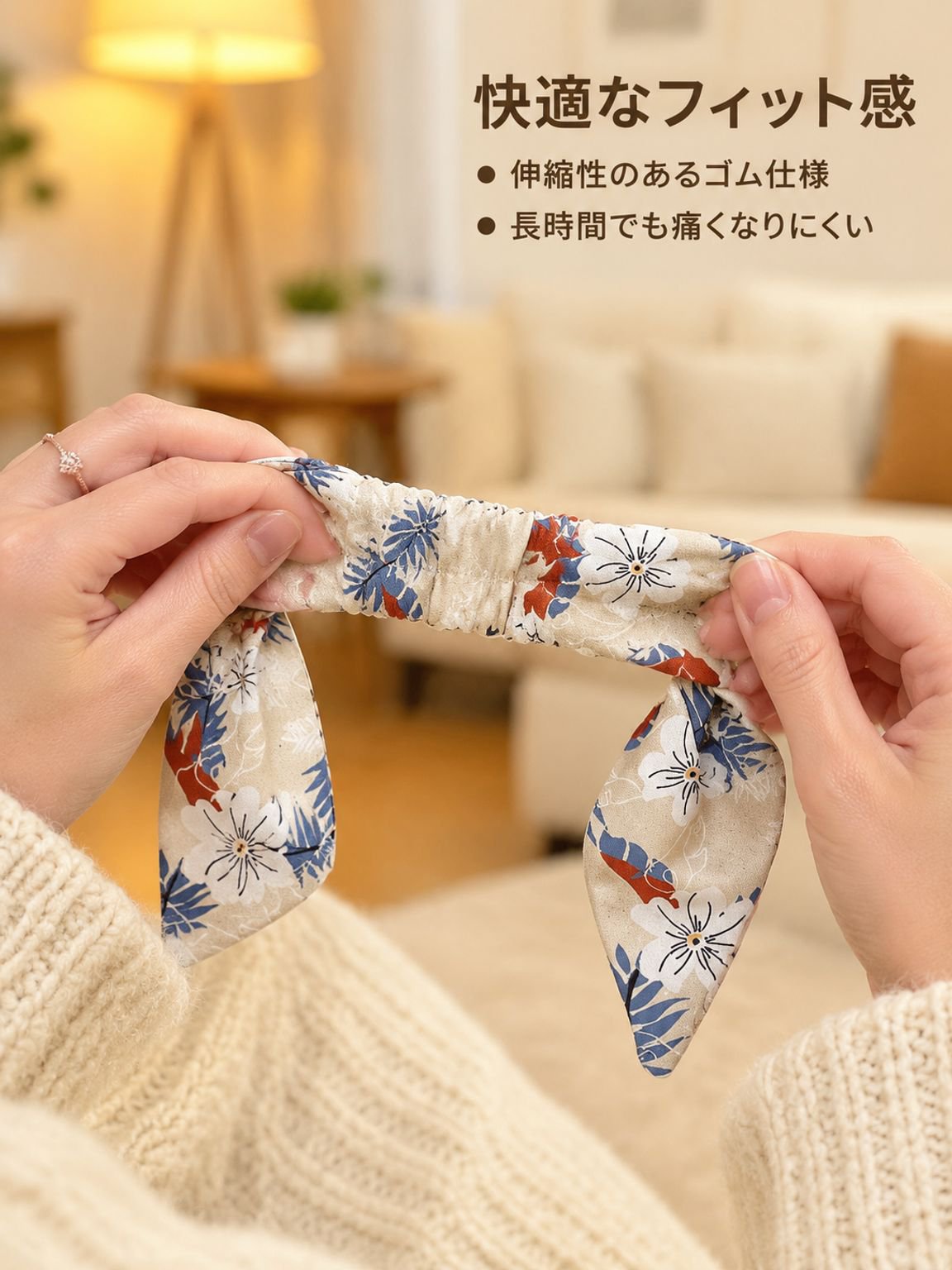 輝くヘッドバンドリボン