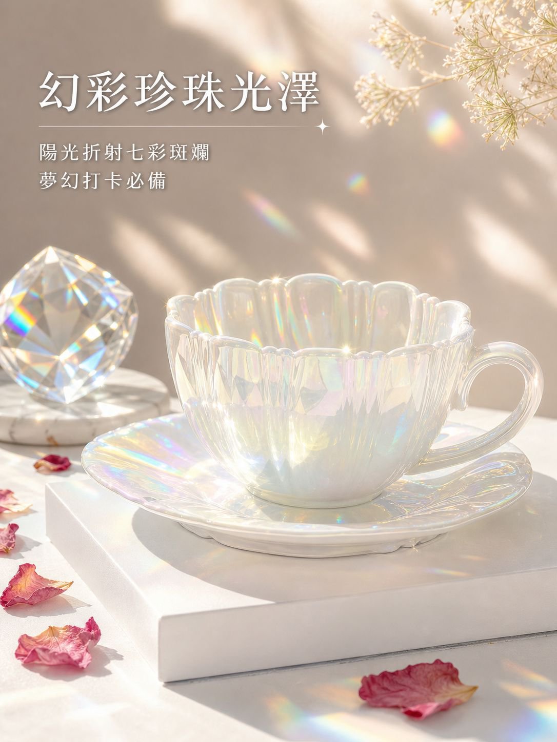 花瓣咖啡杯碟套裝