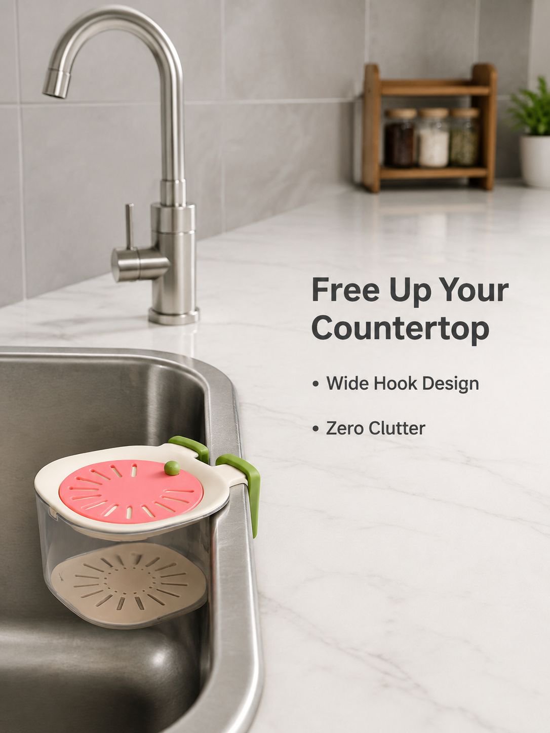 Faucet sink fruit drain basket food grade drain basket