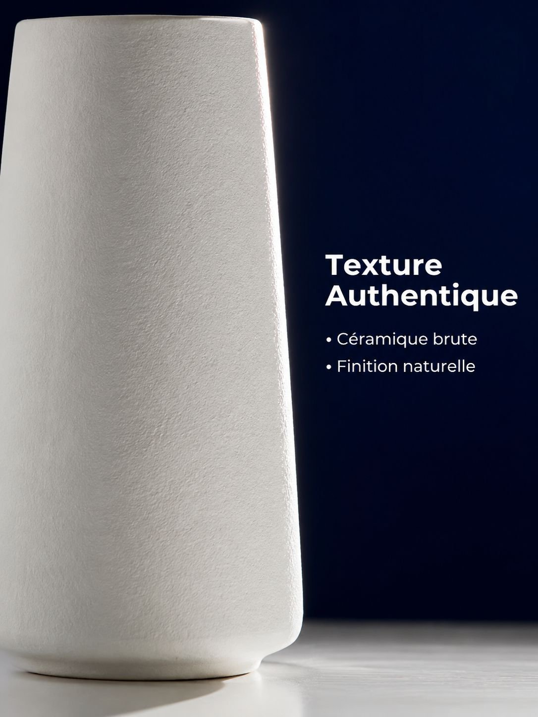 Vase en céramique brute style nordique