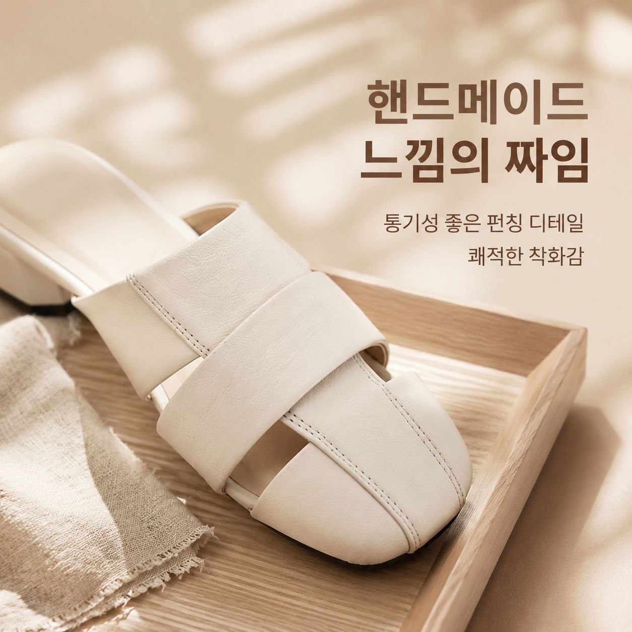 패션 굽굵은 뮬 슬리퍼 여성용 앞코 짜임 슬리퍼 여름 샌들