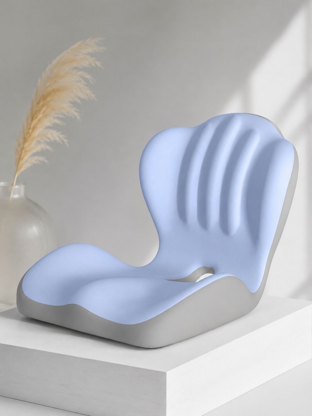 Memory foam one-piece backrest seat cushion