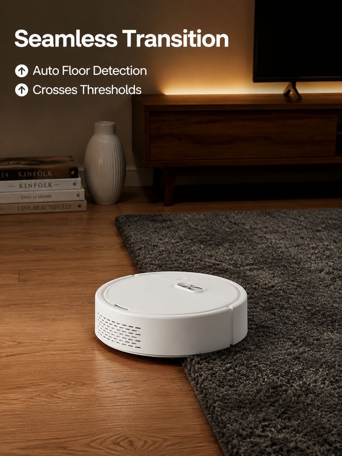 Smart home vacuum and mop robot