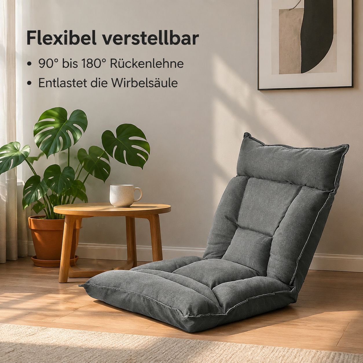 Klappbarer Bodensessel
