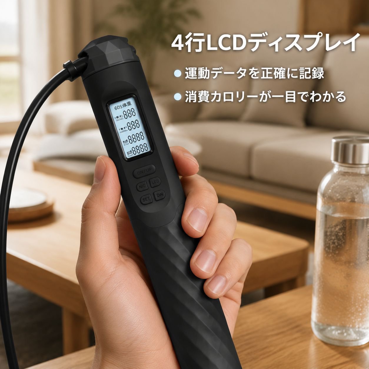 大人用スマート電子カウンターコードレス縄跳び フィットネス器具