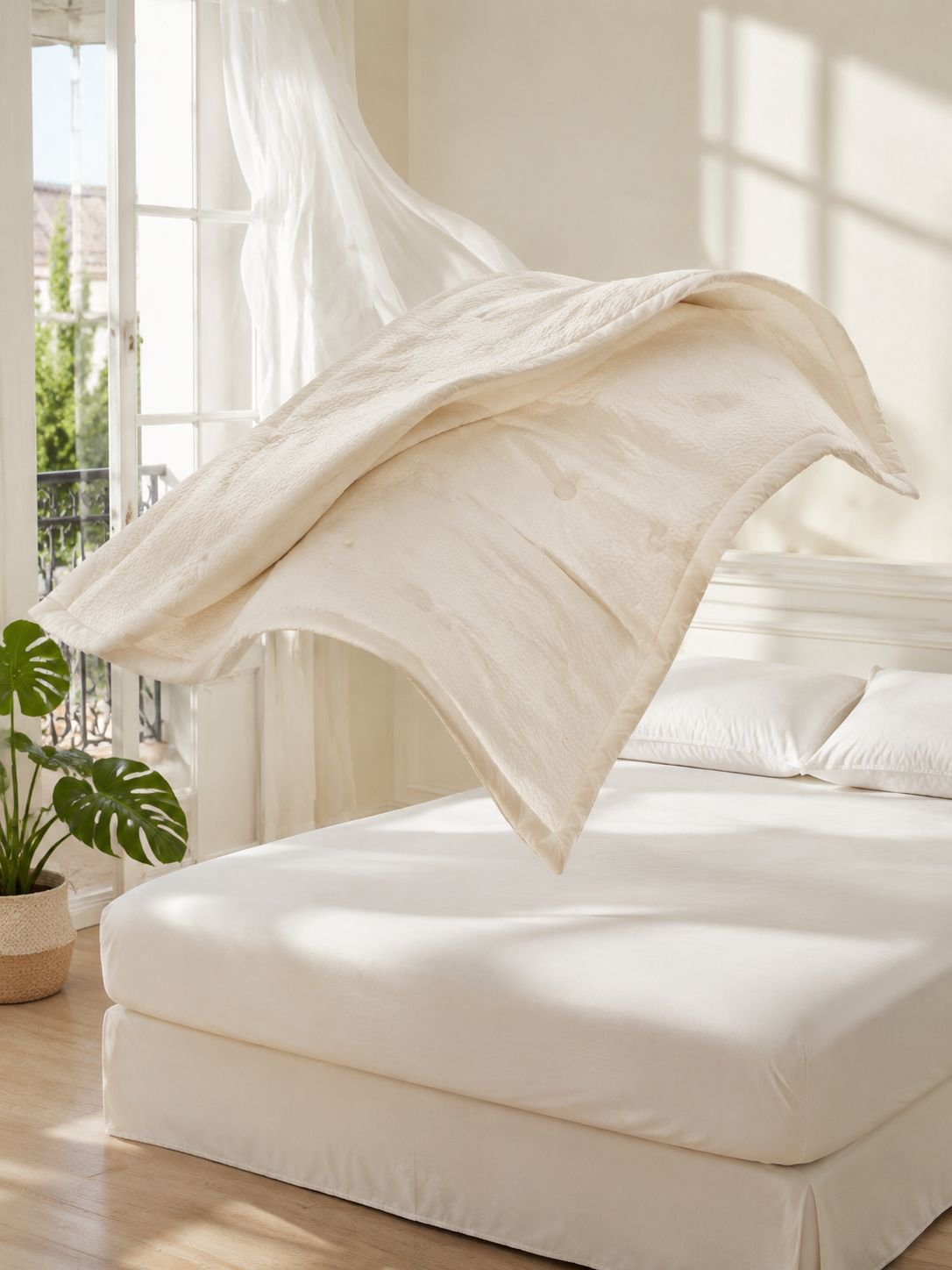 Couette d'été facile à entretenir pour lit double