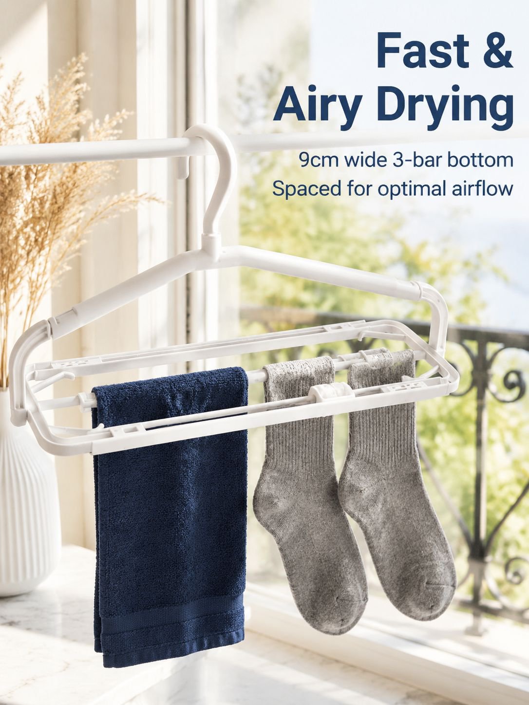 Multifunctional foldable clothes rack