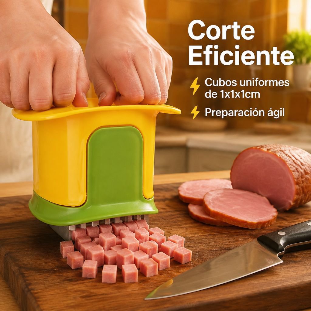 Cortador multifuncional de verduras en cubos