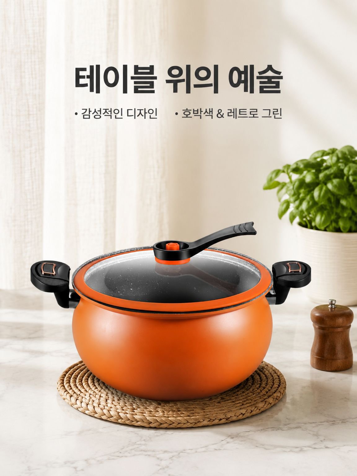 다기능 미압 논스틱 요리 냄비