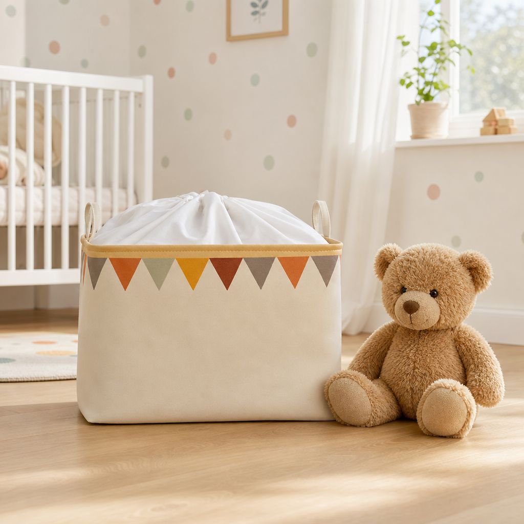Aufbewahrungsbox aus Segeltuch mit Stoffgürtel, Spielzeug-Garderobe, Kleidung, Aufbewahrungsbox, tra