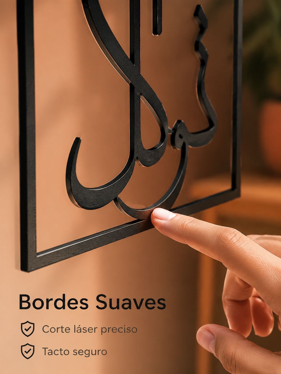 Juego de tres adornos de pared de arte en hierro