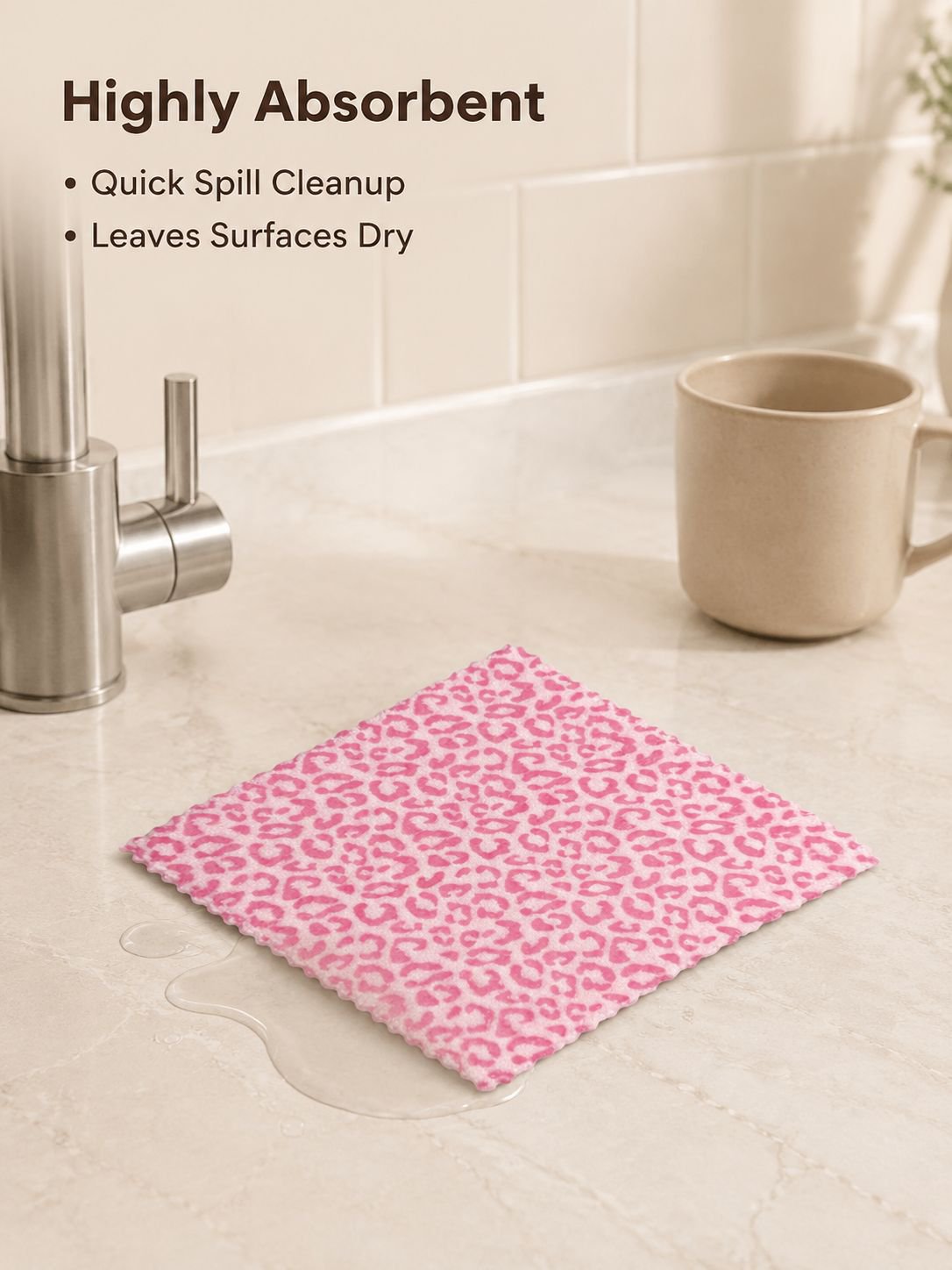 Thickened Leopard Print Cleaning Cloth