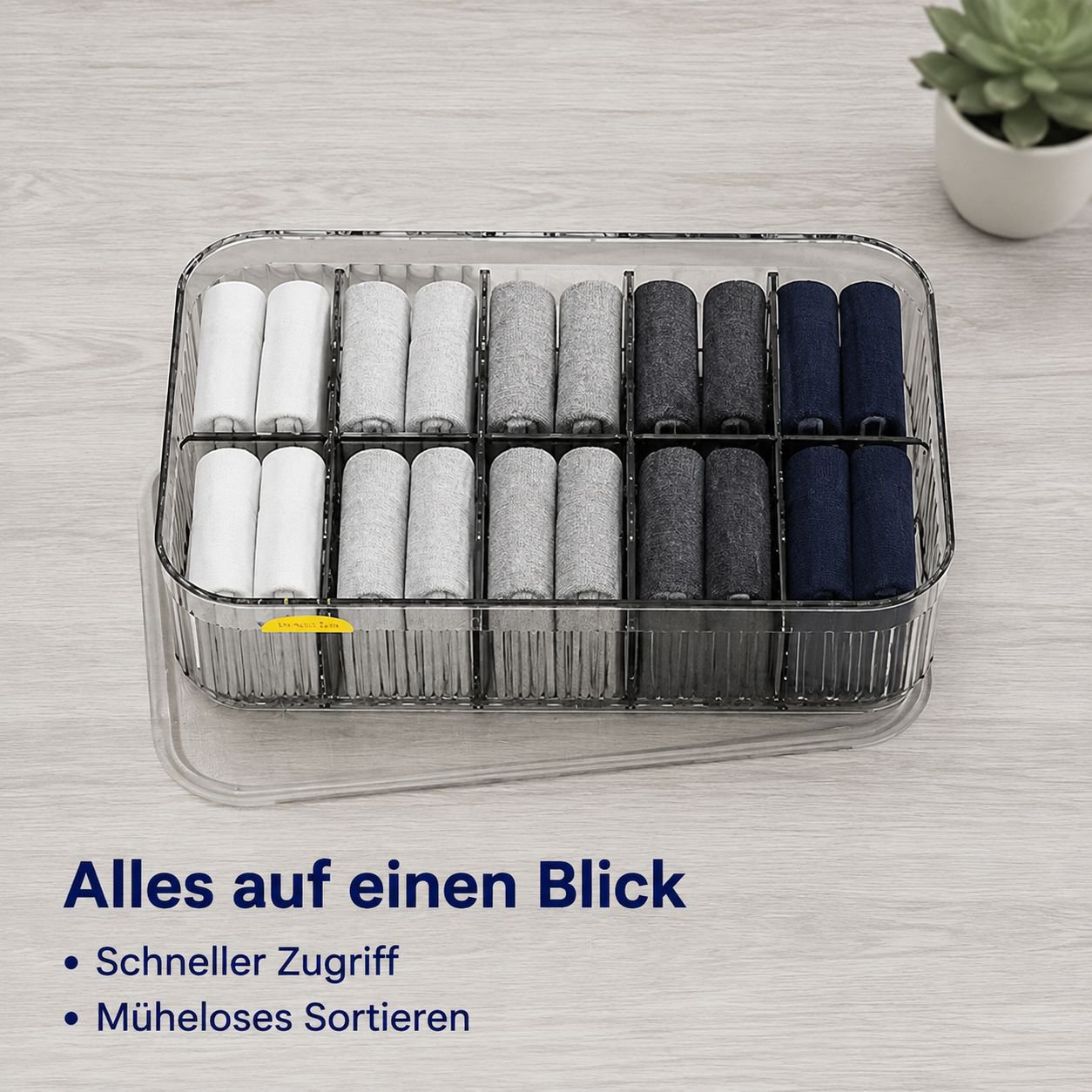 Unterwäsche- und Socken-Organizer Aufbewahrungsbox