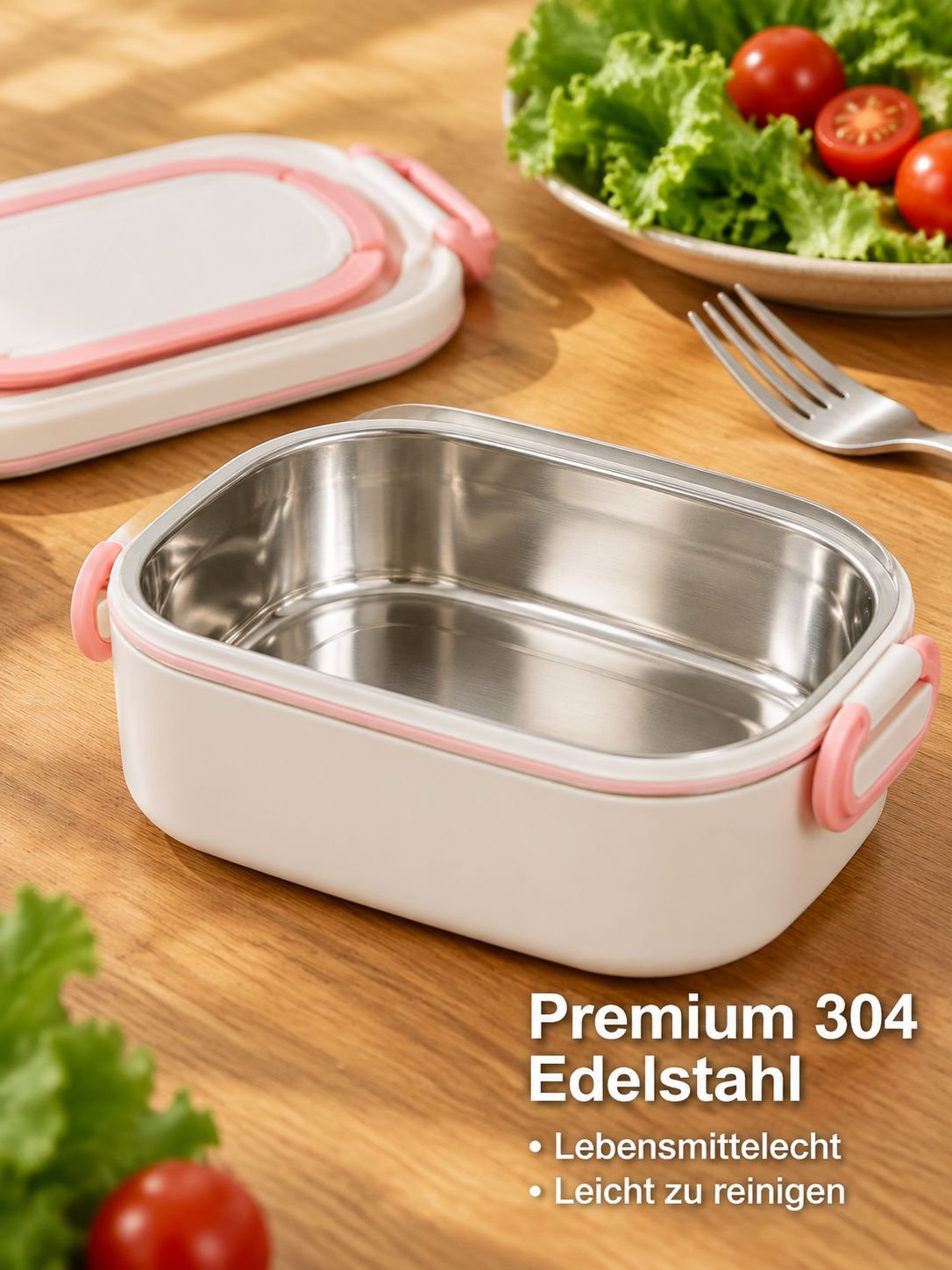 304 Edelstahl Mehrschichtige Lunchbox ohne Geruchsübertragung, Mikrowellengeeignet