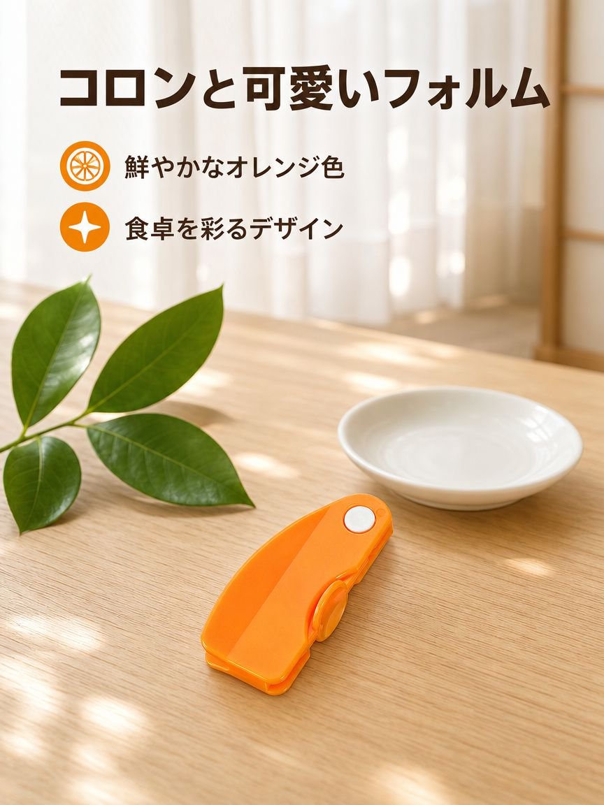 親指サイズのオレンジピーラー