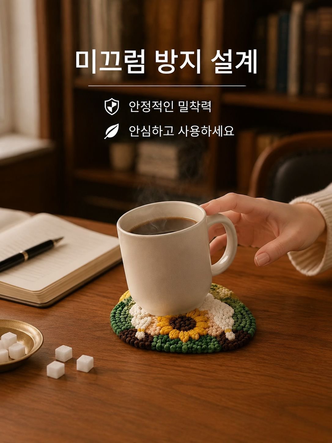 DIY 펀치 니들 코스터