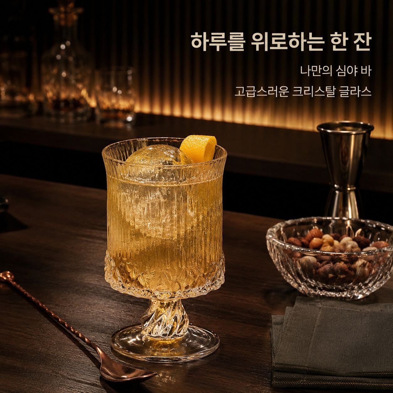 프리미엄 칵테일 잔/과일 티 잔