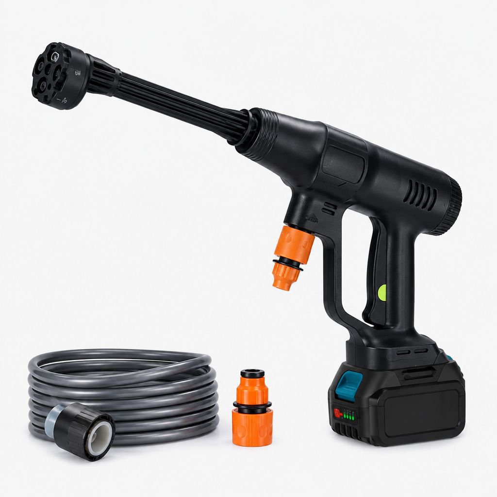 Complete Set of High Pressure Brushless Water Guns (10 Guns, 2 Batteries, 1 Charger, Gloves)
