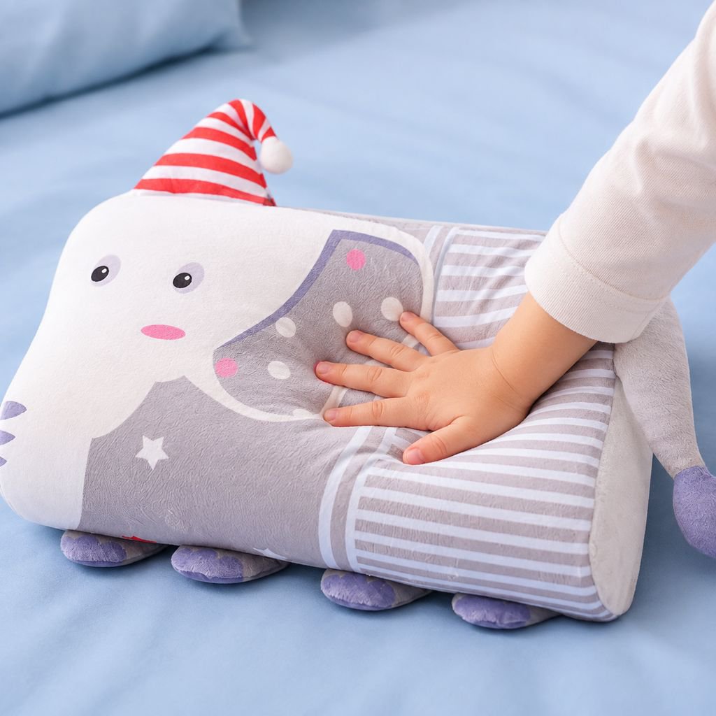 Herbst und Winter Cartoon Tier Latex Kissen für Kinder Schlafsaal