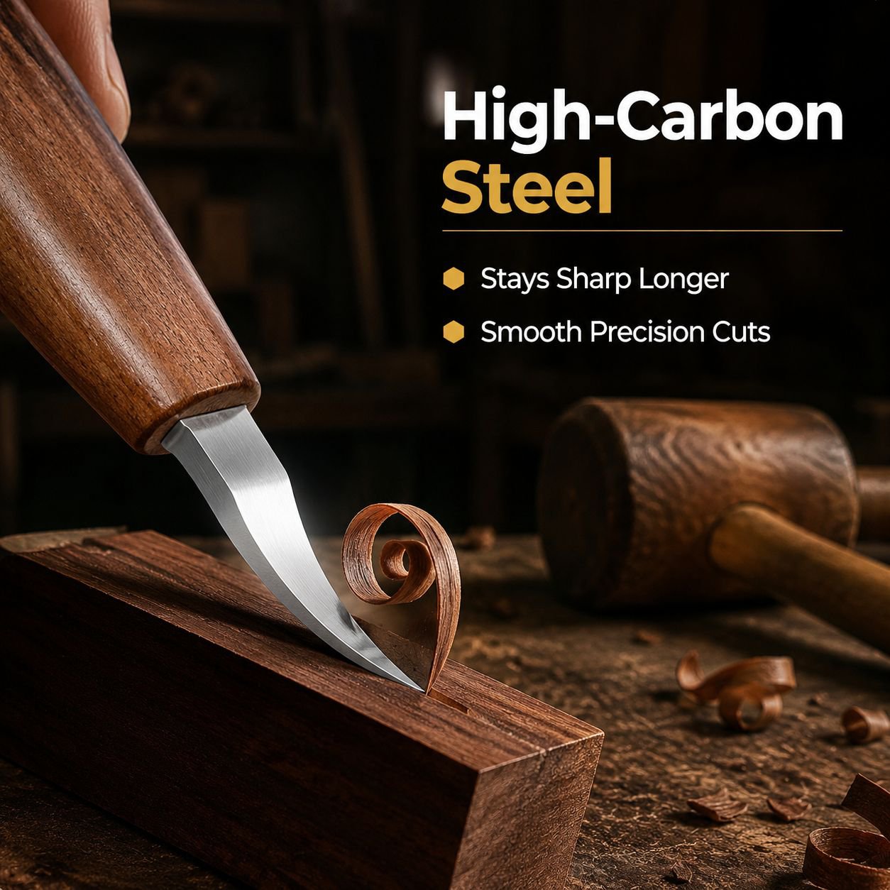 Wood Carving Chisel Set Handcrafted Woodworking Tools