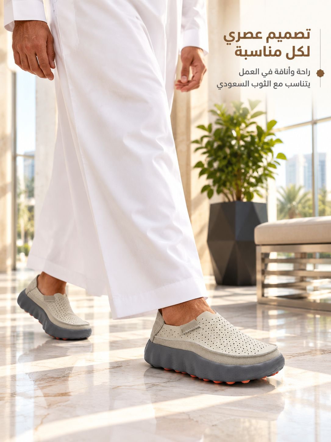 （تخفيف عميق لنقاط الضغط）حذاء جلدي طبي لتقويم القدمين بتهوية فائقة وفق معايير طب العظام