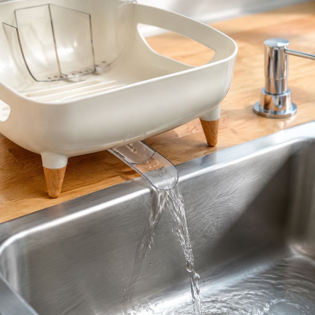 Modern light luxury kitchen draining rack