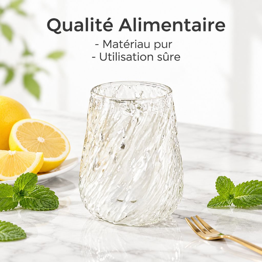 Tasse en verre borosilicate pour cappuccino et café