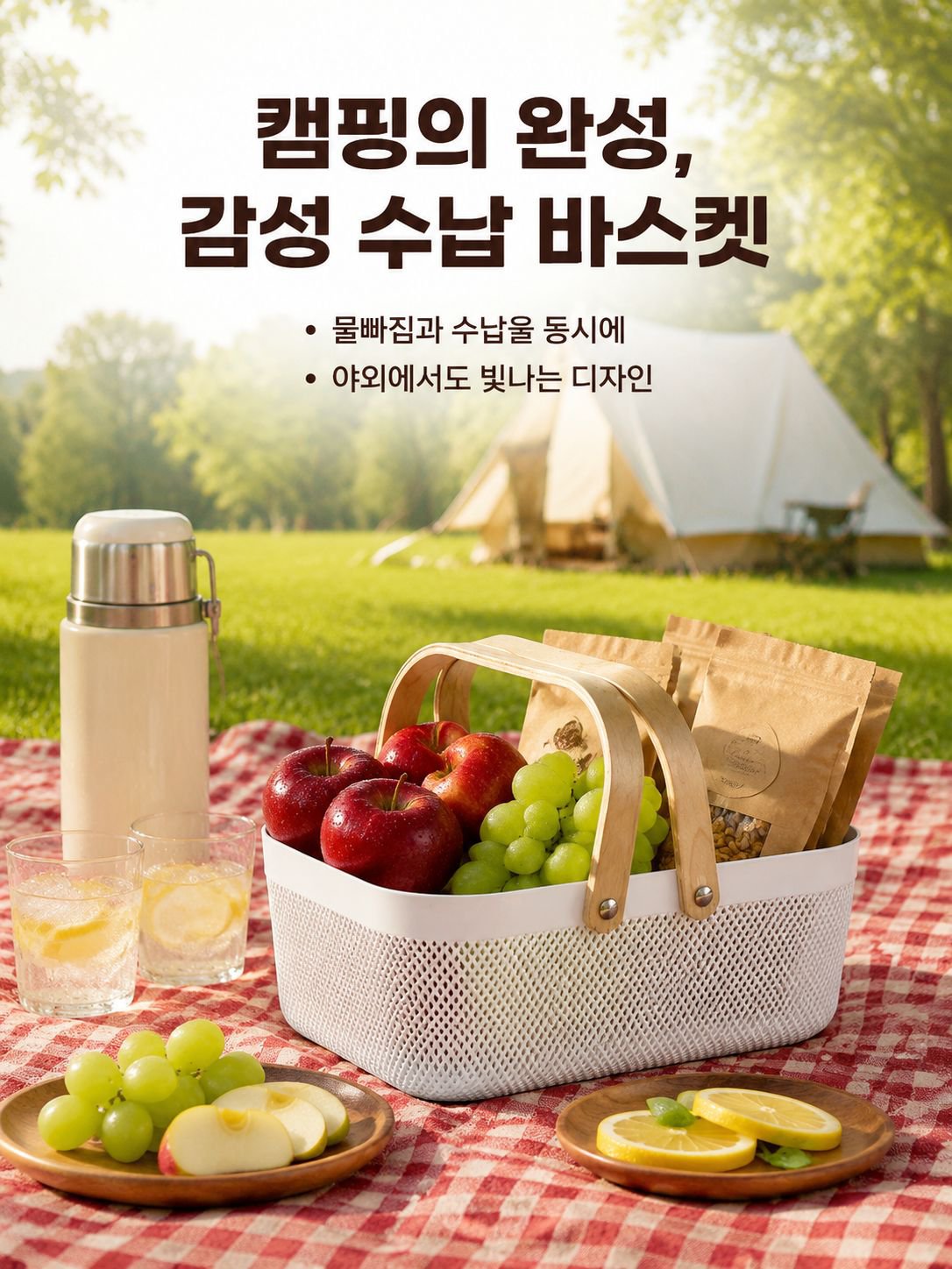 다기능 주방 배수 바구니 손잡이 있음