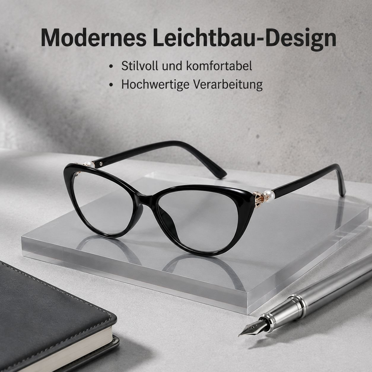 Intelligente Lesebrille mit Zoomfunktion für Nah- und Fernsicht