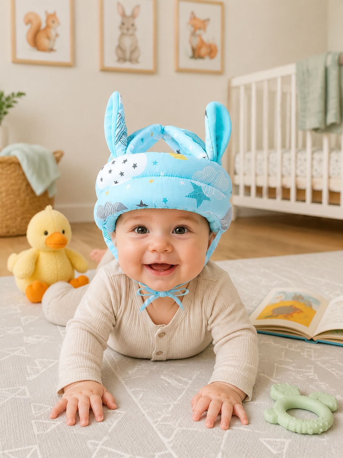 Gorro protector de cabeza para bebé casco anticaídas con cojín para aprender a caminar