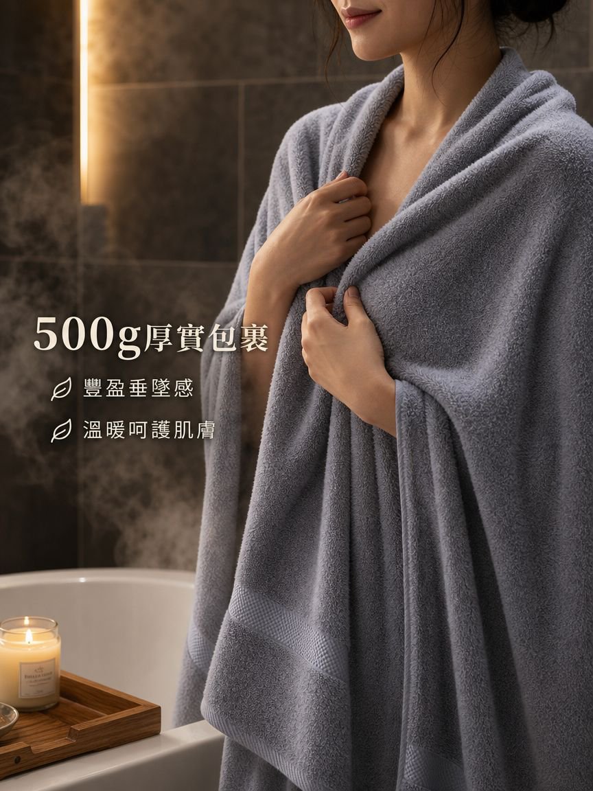 全棉柔軟浴巾
