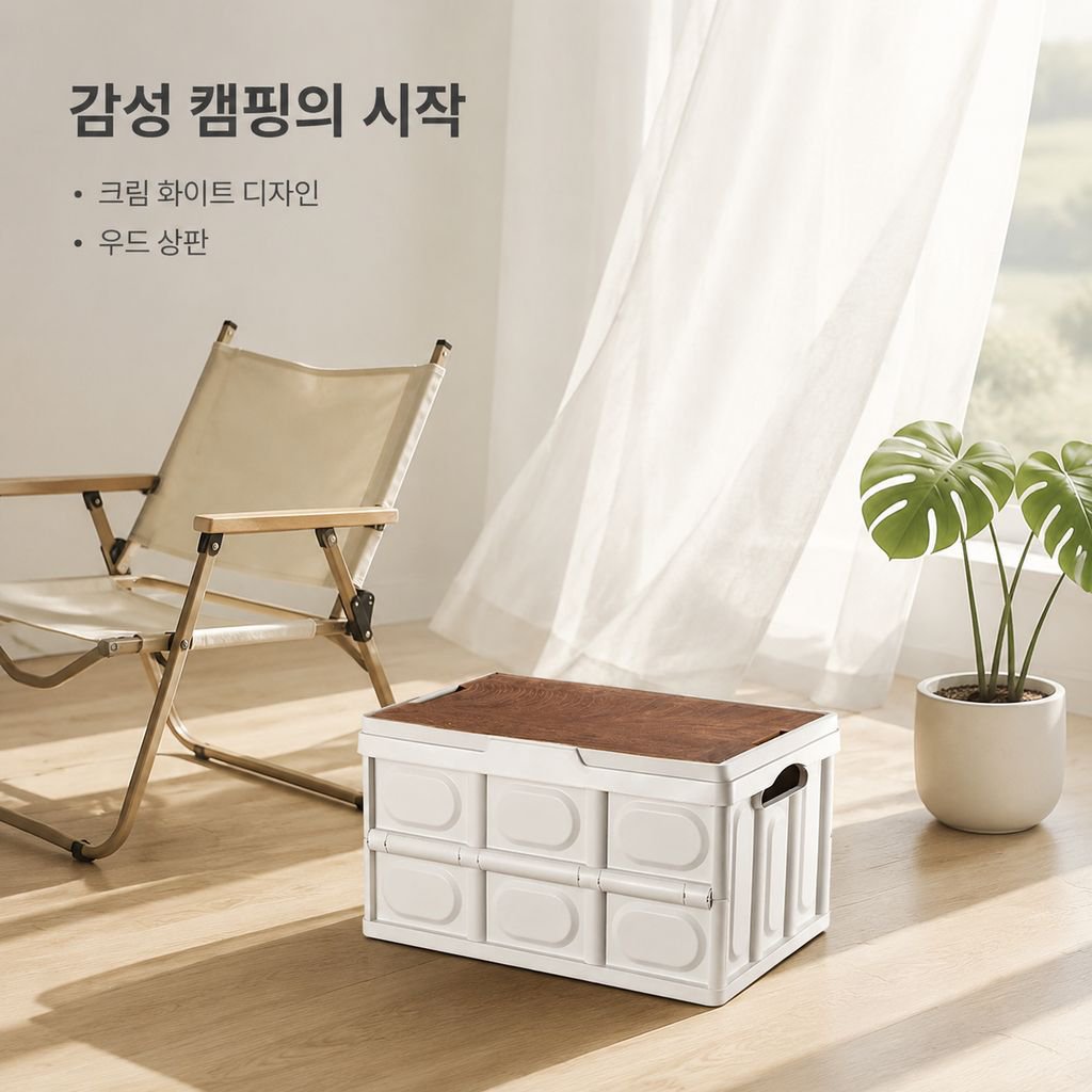 두꺼운 야외 접이식 수납함