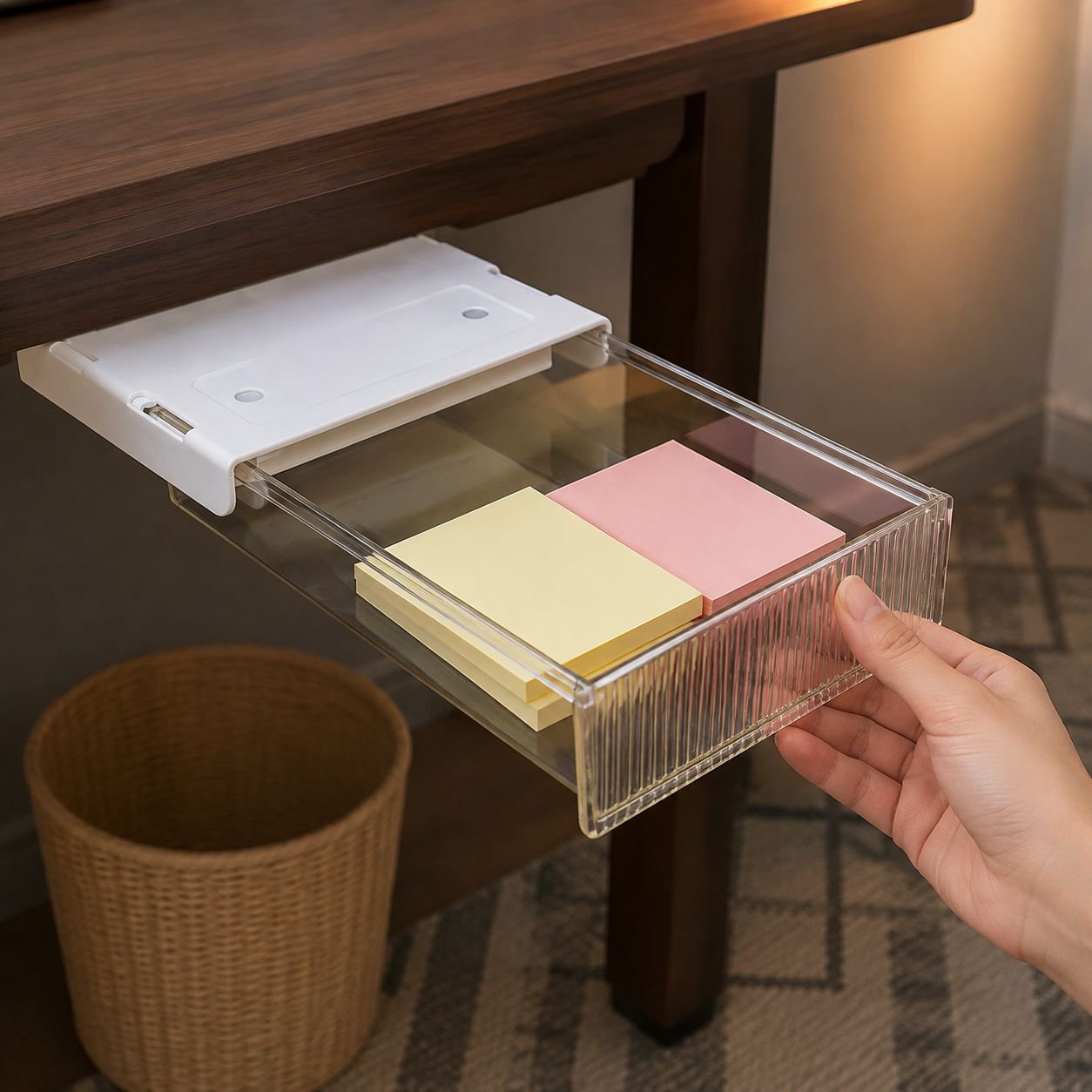 No installation desktop organizer box storing office supplies