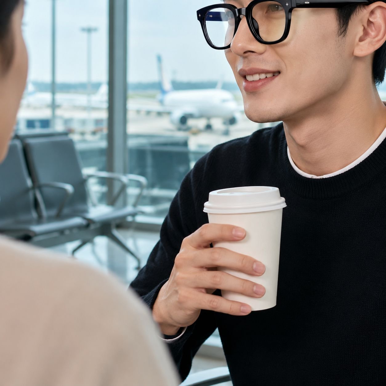 광감지 변색 스마트 AI 번역 안경