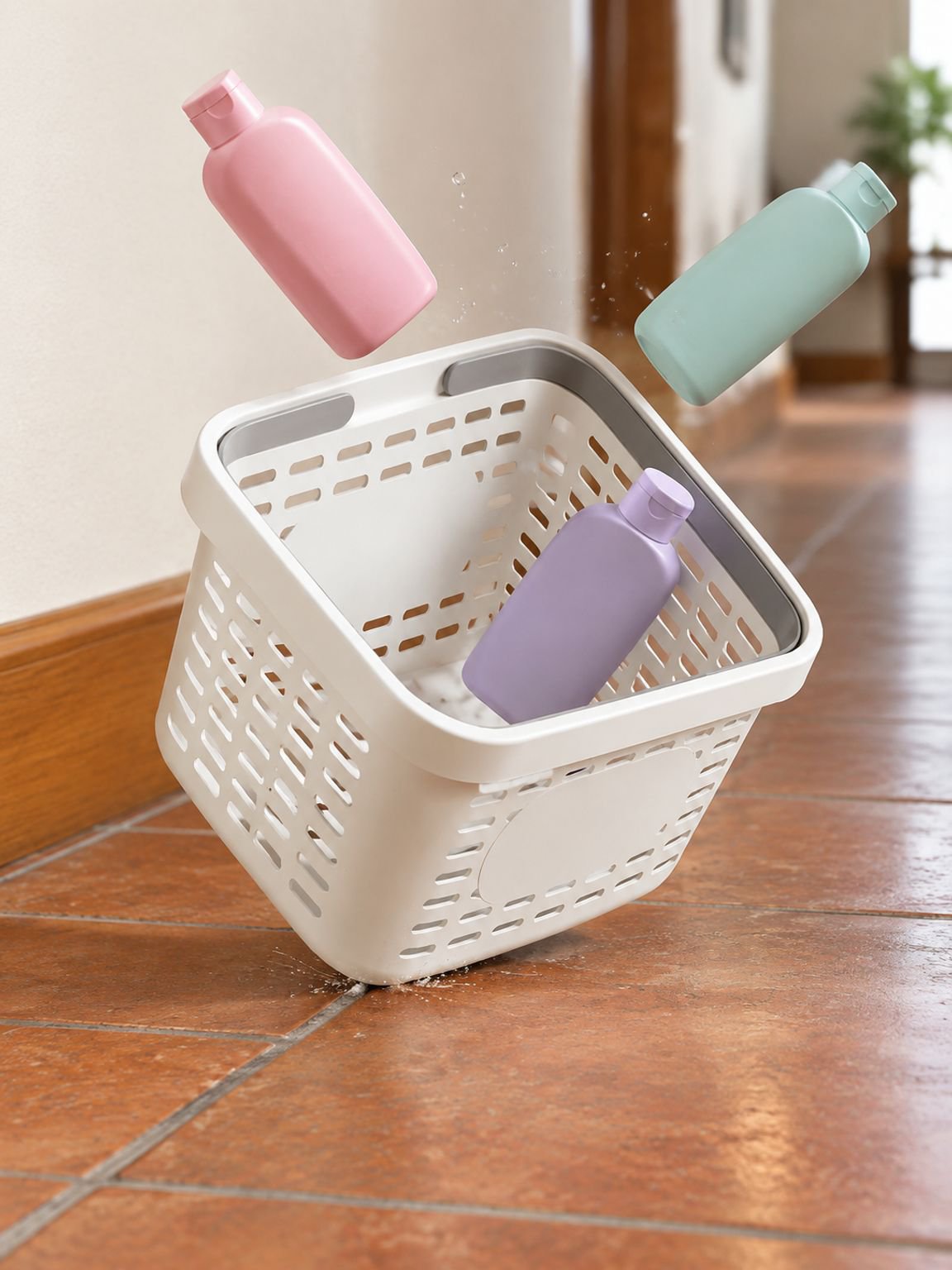 Cesta organizadora con diseño práctico y portátil