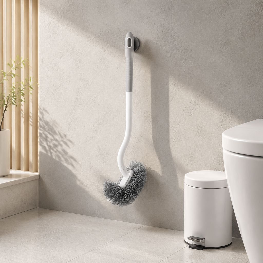 トイレブラシ魔法 日本式ロングハンドル 隅々掃除用ブラシ