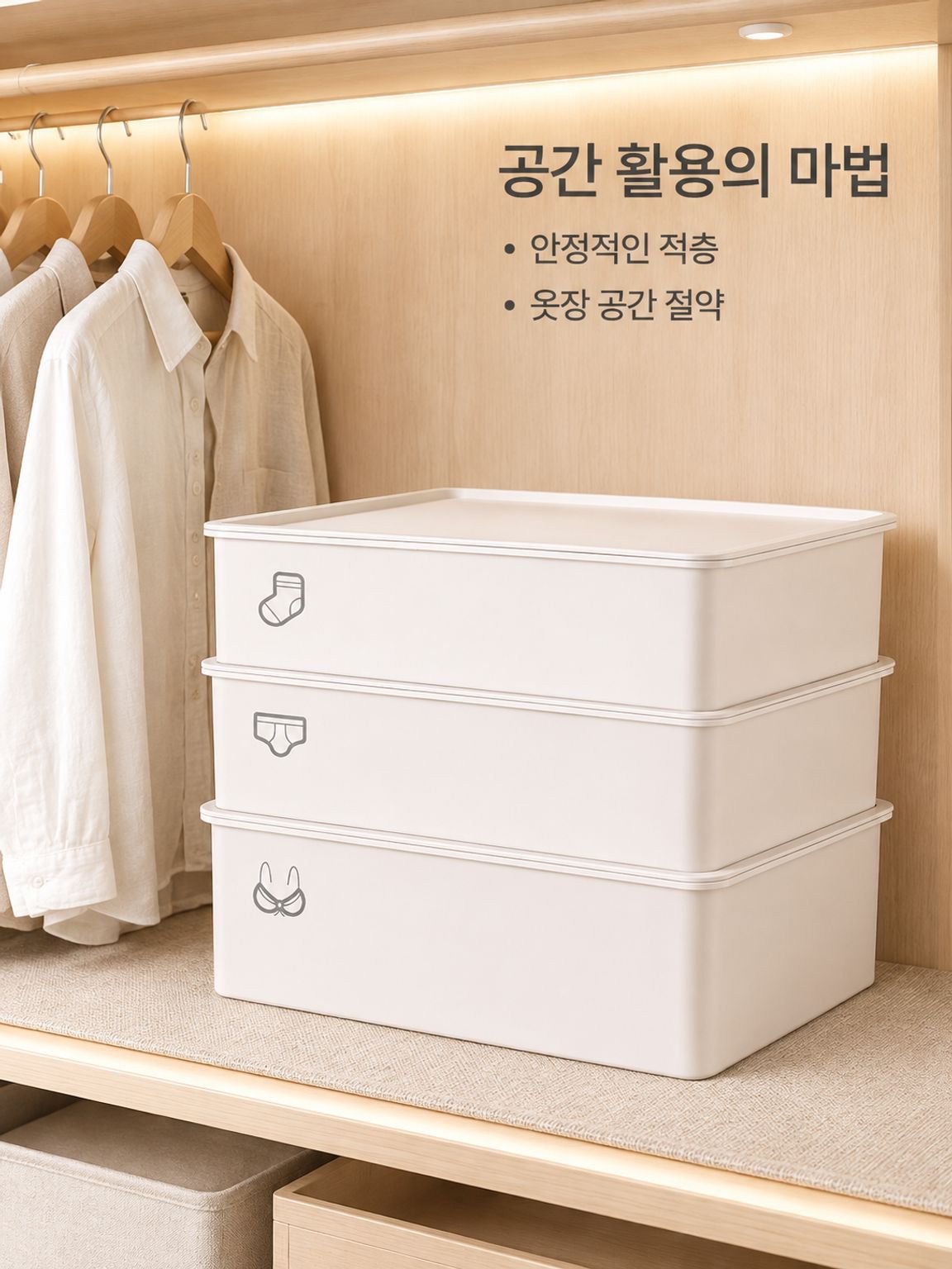 가정용 속옷 양말 정리함 플라스틱 화장품 정리함